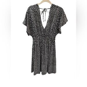 Velvet Torch Monochrome Polka Dot Dress